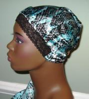  Charmuese (Satin) G-Wrap Scarf With Stretch Lace Front 4